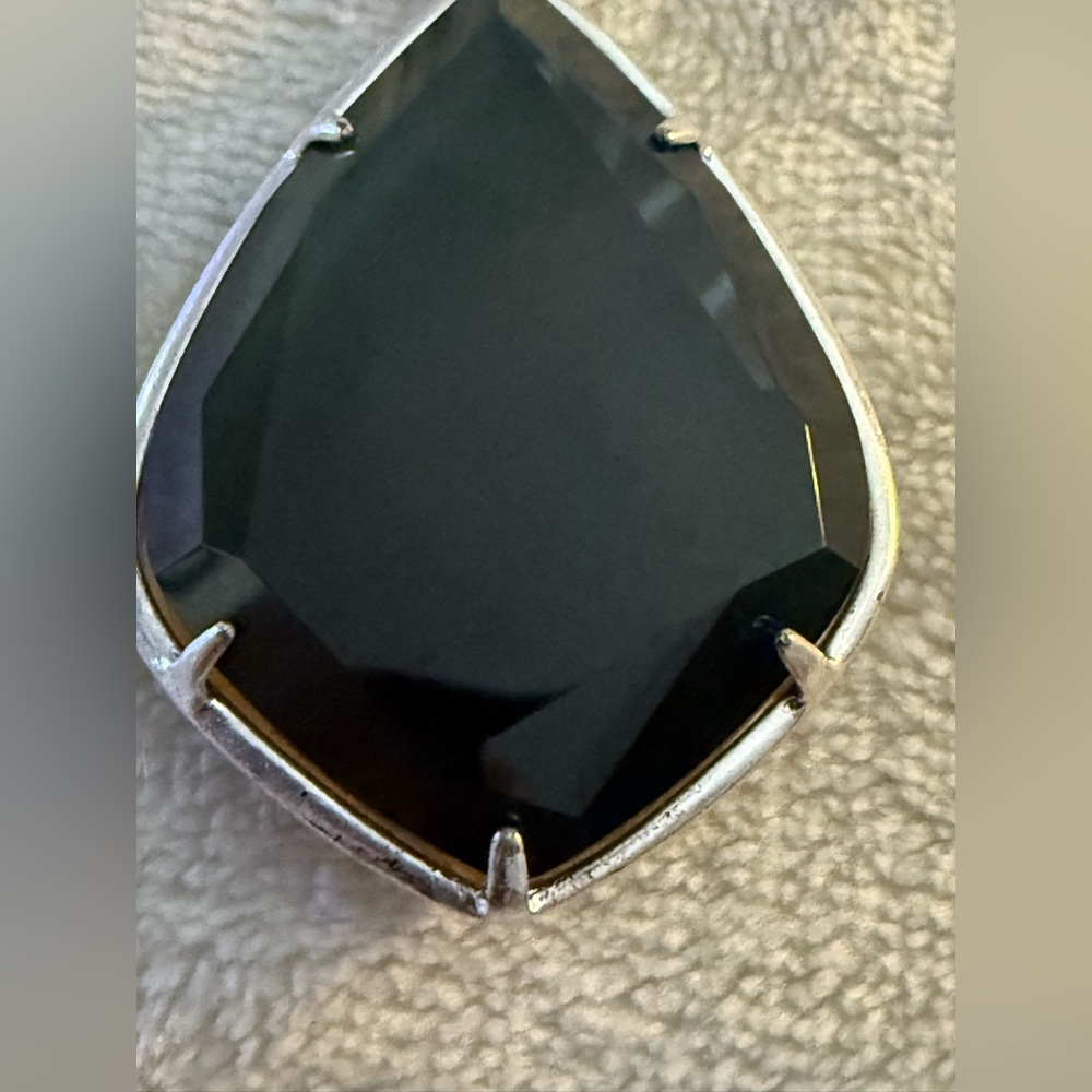 NWT - Lucky Brand Silver Necklace with Black Pendant Set ♠️ - Picture 2 of 9